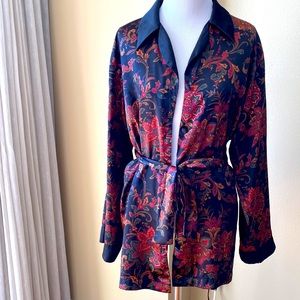 Vintage Patterned Pajama Top